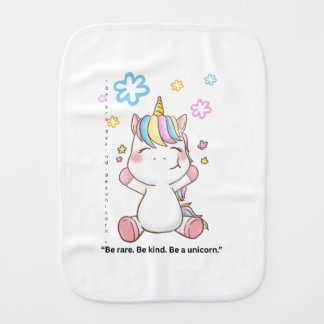 Believe in Unicorns Baby Burp Cloth