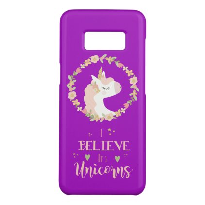 Believe In Unicorns Barely There Phone Case