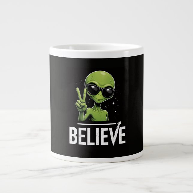 Believe in US Giant Coffee Mug (Front)