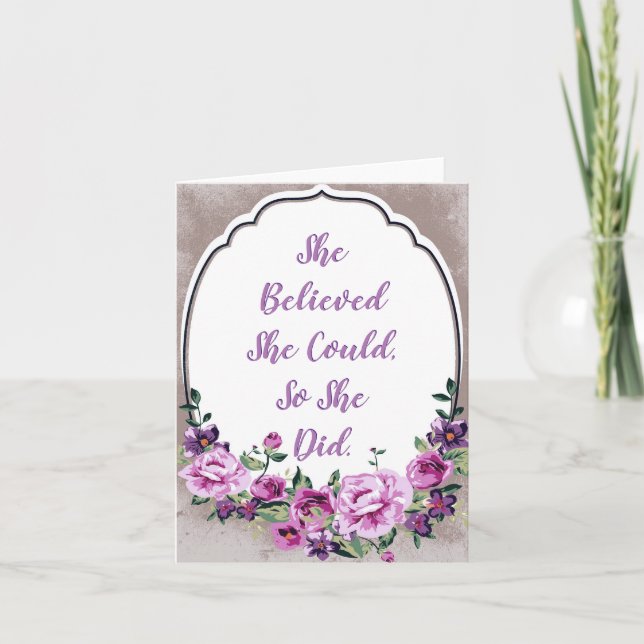 Believe in Women Card (Front)