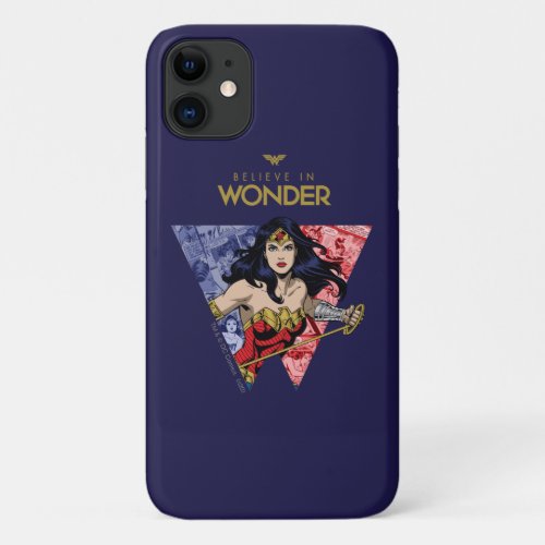 Believe In Wonder Wonder Woman Lasso Comic Logo iPhone 11 Case