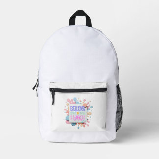 Believe in you printed backpack
