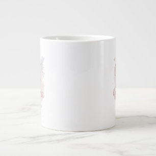 Believe in your Magic ✨ Pastel Gold Fairy Design Giant Coffee Mug