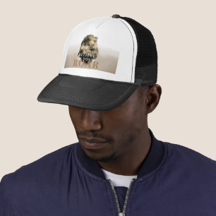 Believe in Your Roar Watercolor Gold Lion painting Trucker Hat
