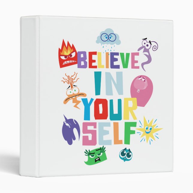 Believe In Yourself 3 Ring Binder (Front/Spine)