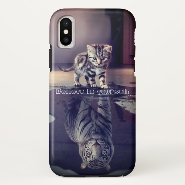 'Believe in yourself' Apple iPhone X, Case (Back)