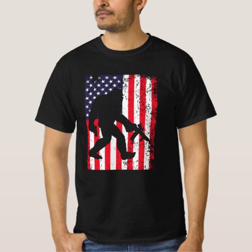 Believe In Yourself Bigfoot Motivation USA T_Shirt