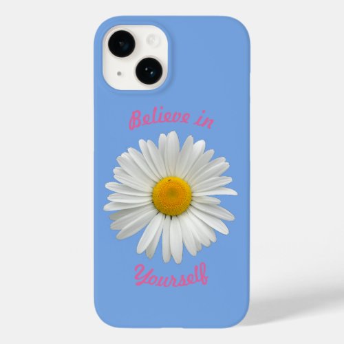 Believe in Yourself _ Cheerful White Daisy Case_Mate iPhone 14 Case