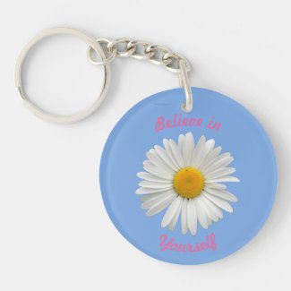 Believe in Yourself - Cheerful White Daisy
