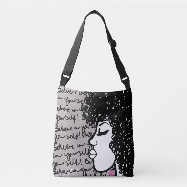 Believe In Yourself Cross-Body Bag (Front)