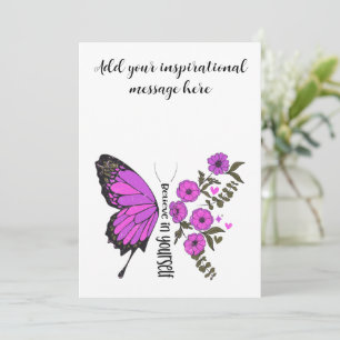 Believe in yourself custom note card