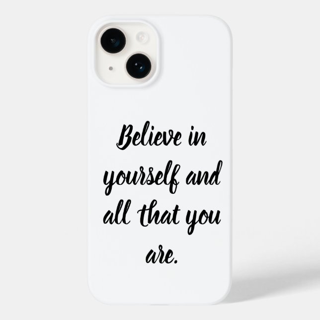 "Believe in Yourself Customizable Phone Case - Ins (Back)