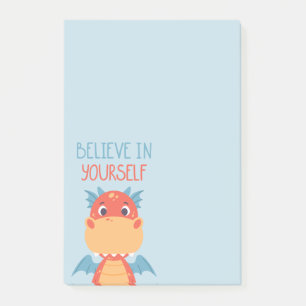 Believe In Yourself Dragon Post-it Notes