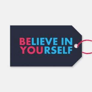 Believe in yourself gift tags