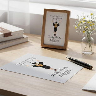 Believe in Yourself Graduation Name Degree Design Canvas Print