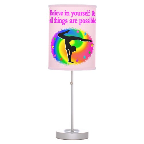 BELIEVE IN YOURSELF GYMNASTICS LAMP