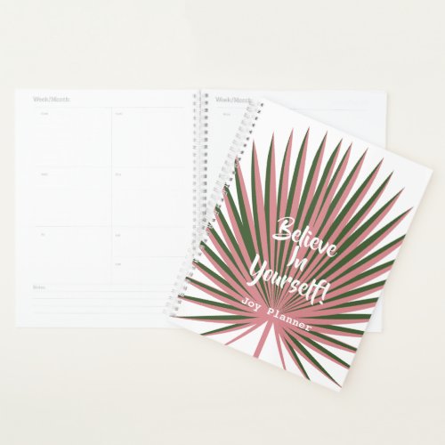 Believe In Yourself Inspired Personalize Planner