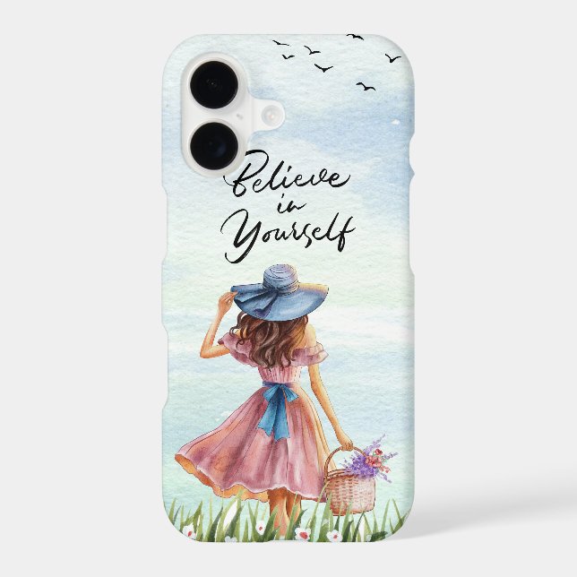 Believe in yourself  iphone case (Back)