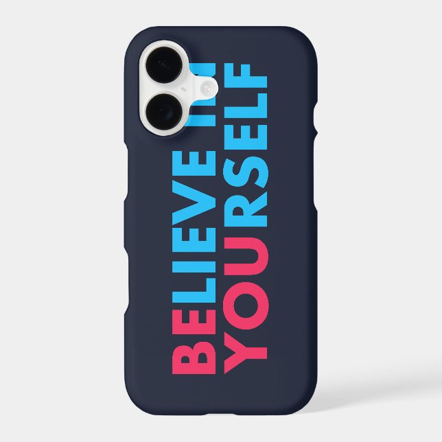 Believe in yourself iPhone case (Back)