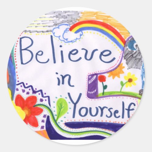 Believe in Yourself Motivational Stickers