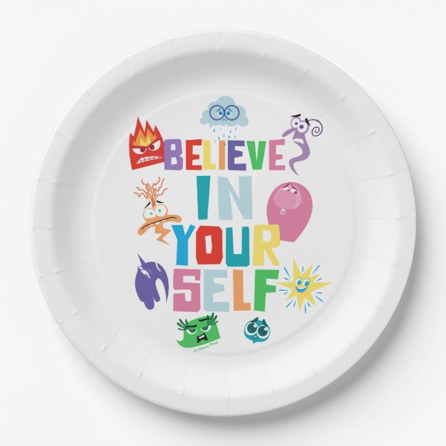 Believe In Yourself Paper Plates (Front)