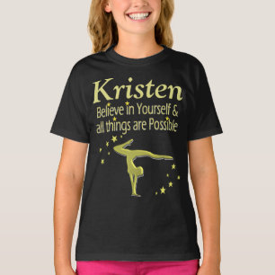 BELIEVE IN YOURSELF PERSONALIZED GYMNAST TANK TOP