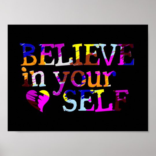 Believe In Yourself portfolio Poster | Zazzle.com