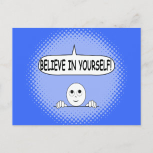 Believe In Yourself Positive Thinking Postcard