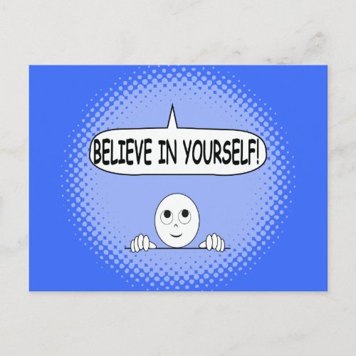 Believe In Yourself Positive Thinking Postcard