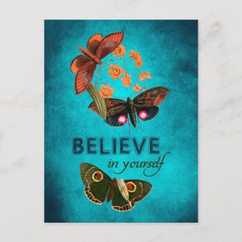 Believe In Yourself Postcard by OutFrontProductions at Zazzle