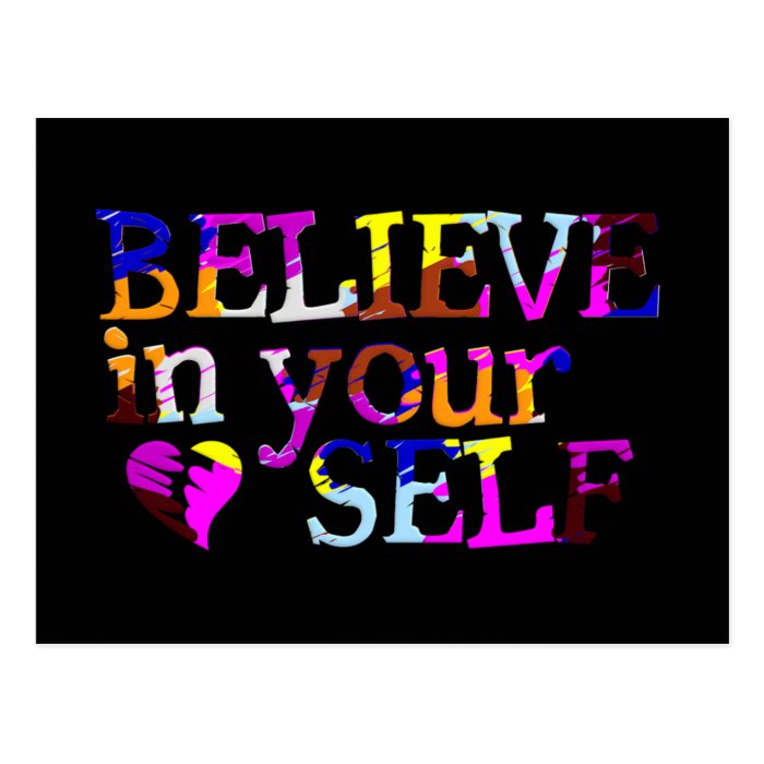 Believe In Yourself postcard