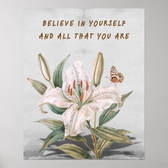 Believe In Yourself Poster (Front)