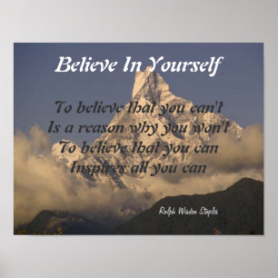 Believe in yourself poster