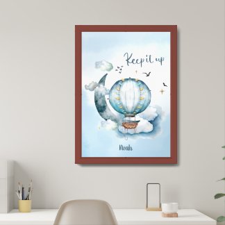 Believe in yourself Ship in the Ocean Customizable Framed Art