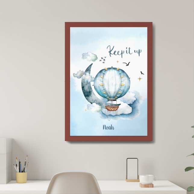 Believe in yourself Ship in the Ocean Customizable Framed Art (Home Office)
