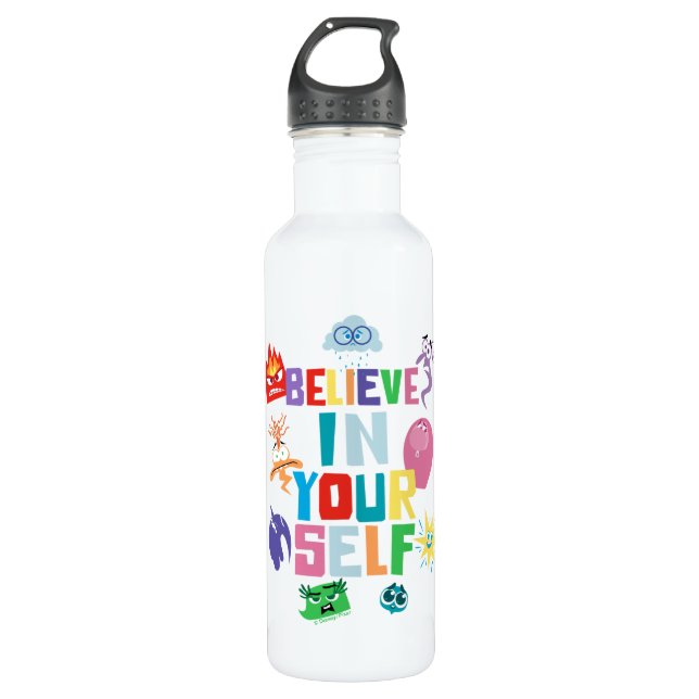 Believe In Yourself Stainless Steel Water Bottle (Front)