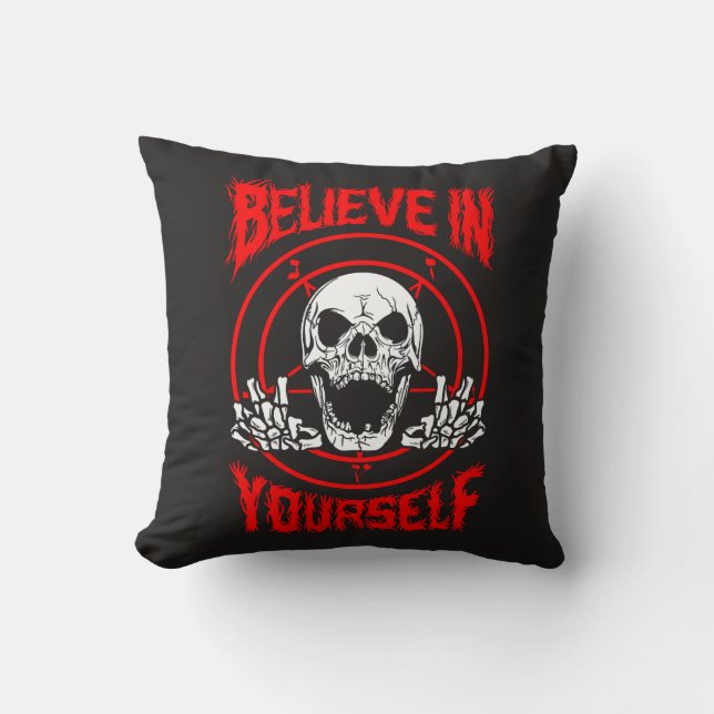 Believe In Yourself Throw Pillow (Front)