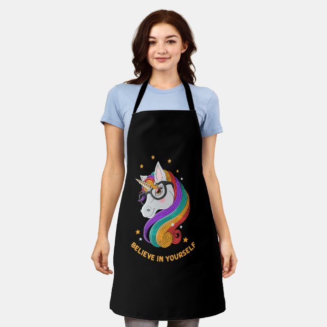 Believe In Yourself Unicorn       Apron (Worn)