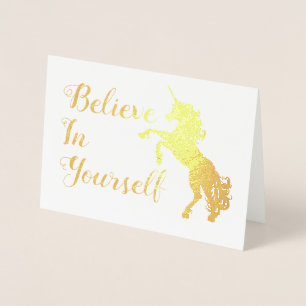 Believe in Yourself unicorn Card