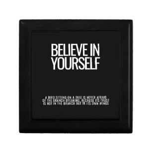 "Believe In Yourself" Wooden Keepsake Box