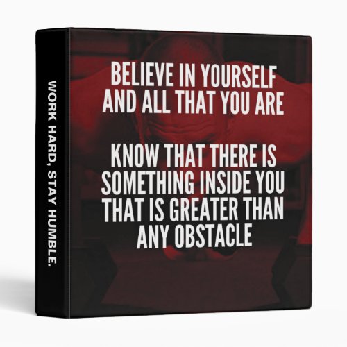 Believe In Yourself _ Workout Motivational Binder