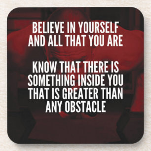 Believe In Yourself - Workout Motivational Coaster