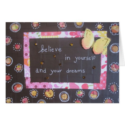 Believe In Yourself & Your Dreams Cards (Front Horizontal)