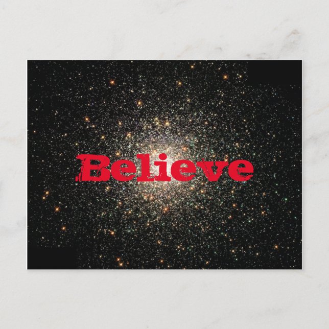 "BELIEVE" Inspirational Postcard (Front)