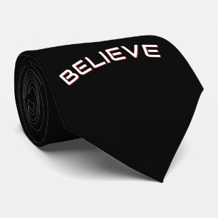 ‘Believe’ Inspirational Quote  Neck Tie