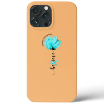 Believe Interstitial Cystitis Awareness Teal iPhone 13 Pro Max Case