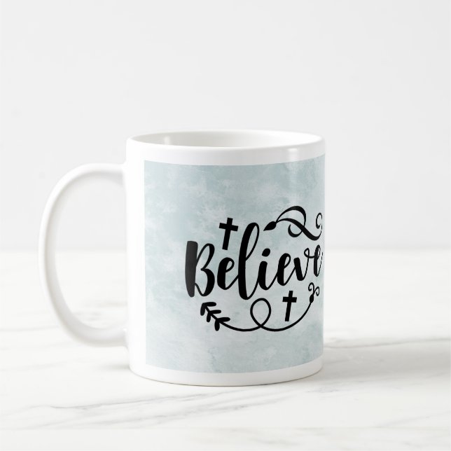 Believe Jesus Coffee Mug (Left)