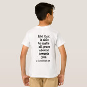 Believe Kids' T- Shirt With Scripture (Back Full)