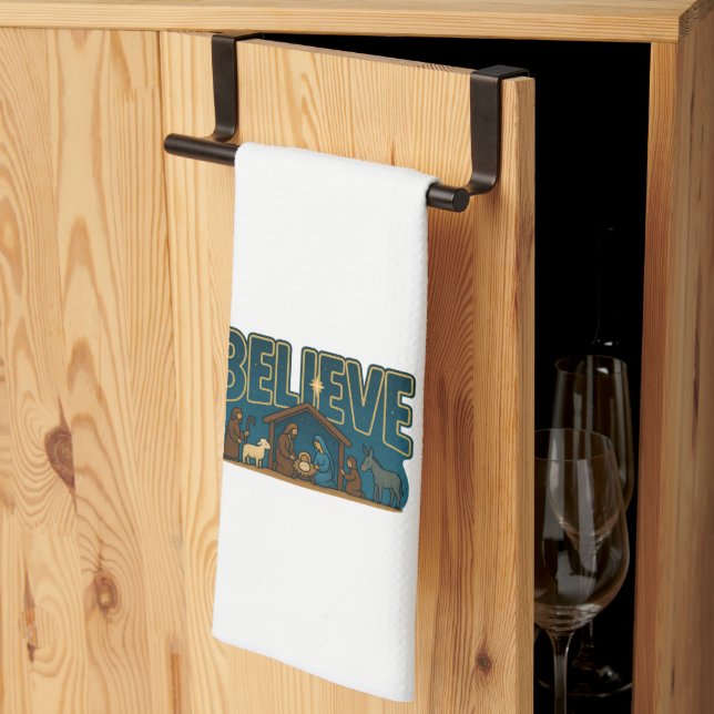 Believe Kitchen Towel (Thirds Fold)