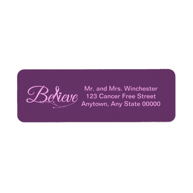 Believe Label (Front)